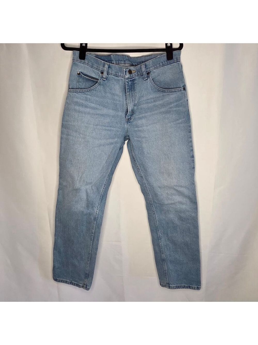 Men's Wrangler Light Blue Straight Jeans Waist 32